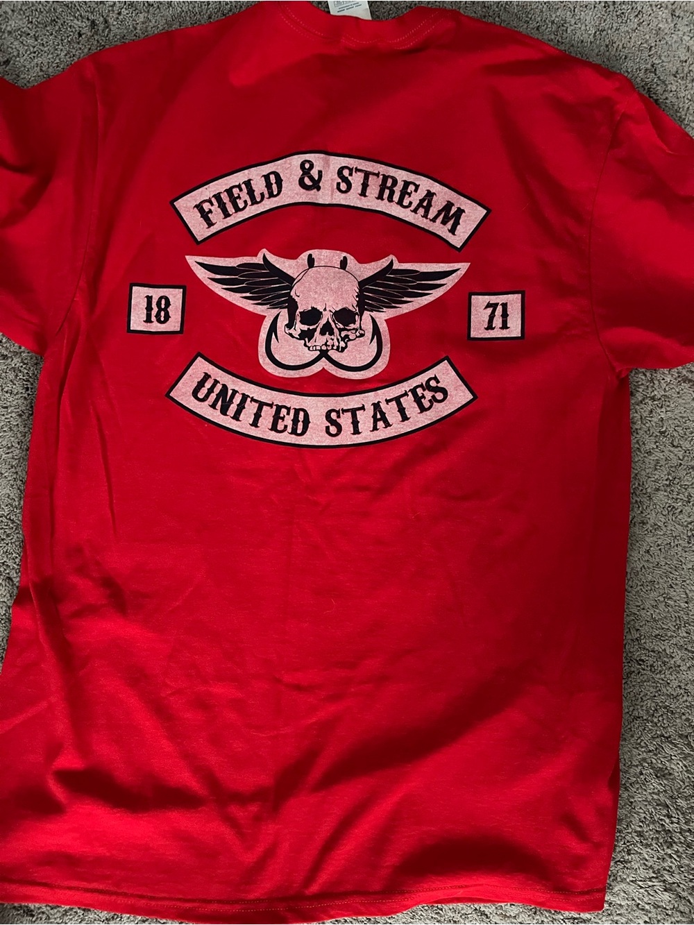 Field & Stream Red Graphic Tee